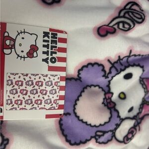 Hello Kitty Pink and Purple Plush Blanket